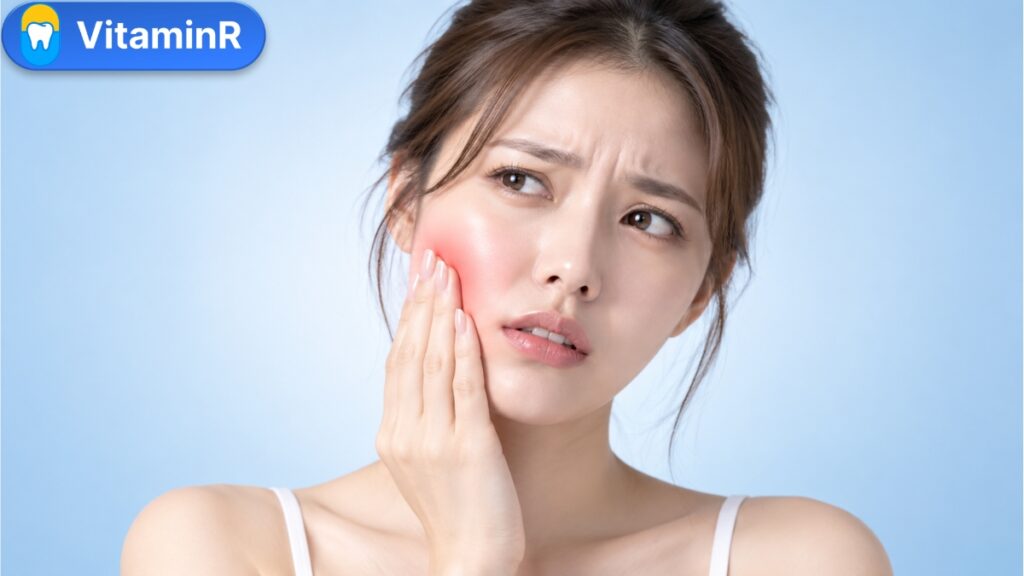 Người bị sưng đau một bên má do mọc răng khôn hay quai bị