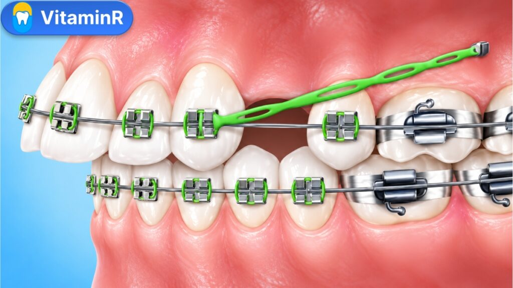 Khoảng nhổ răng số 4 khi niềng răng hô bằng mắc cài