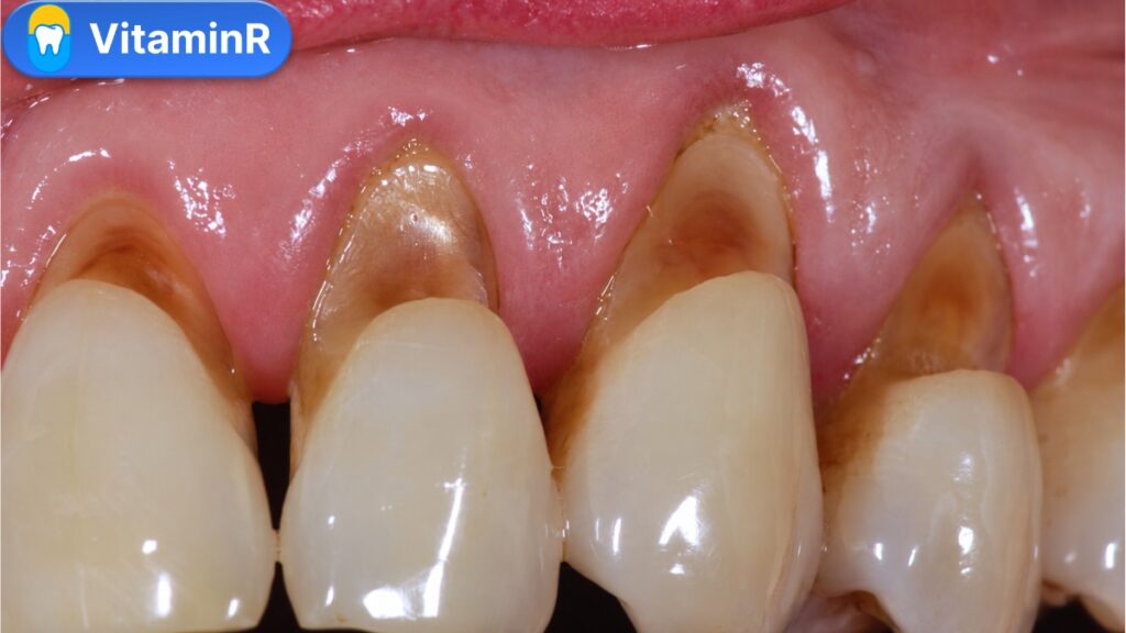 Tụt lợi làm lộ chân răng và tổn thương cổ răng vùng răng trước