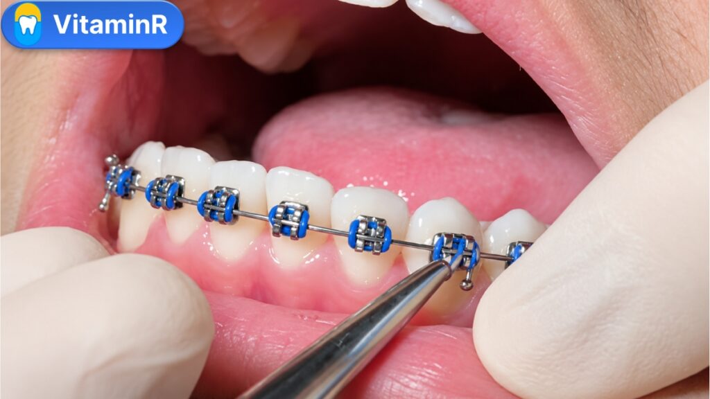 Thay thun và điều chỉnh mắc cài trong lần tái khám niềng răng